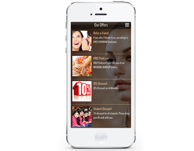 iphone App for Beauty salon in India